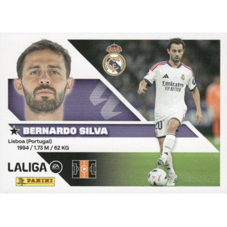 Discover Stickers Bernardo Silva Real Madrid Últimos Fichajes Panini Liga Este 2026-27