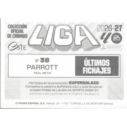 Collect Stickers Parrott Real Betis Últimos Fichajes Buy Individual Liga Este 2026-27 Stickers