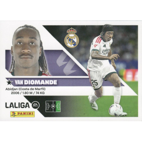 Complete Your Album Diomande Real Madrid Últimos Fichajes Liga Este 2026-27 Stickers