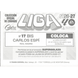 Still Missing Stickers Carlos Espi Real Madrid Coloca LaLiga EA Sports 2026-27 Stickers