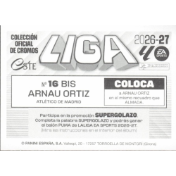 Encuentra Cromos Arnau Ortiz Atlético Madrid Coloca Liga Este 2026-27