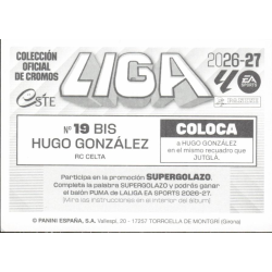 Compra Cromos Hugo González Celta Vigo Coloca Panini Liga Este 2026 2027