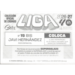 Consigue los que te faltan Javi Hernández Espanyol Coloca Panini Liga Este 2026 2027
