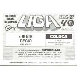 Consigue los que te faltan Ángel Recio Málaga Coloca Liga Este 2026-27