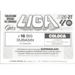 Completa tu set Jonathan Dubasin Osasuna Coloca Cromos LaLiga 2026-27 Panini