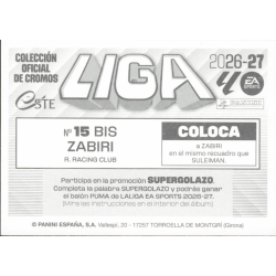 Completa tu colección de cromos Zabiri Racing Santander Coloca Cromos LaLiga 2026-27 Panini
