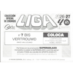Compra Cromos Vertrouwd Rayo Vallecano Coloca Panini LaLiga Este 2026-27