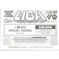 Completa tu set Miguel Sierra Sevilla Coloca Panini Liga Este 2026 2027
