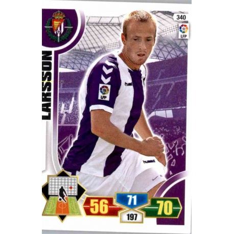 Larsson Valladolid 340 Adrenalyn XL La Liga 2013-14