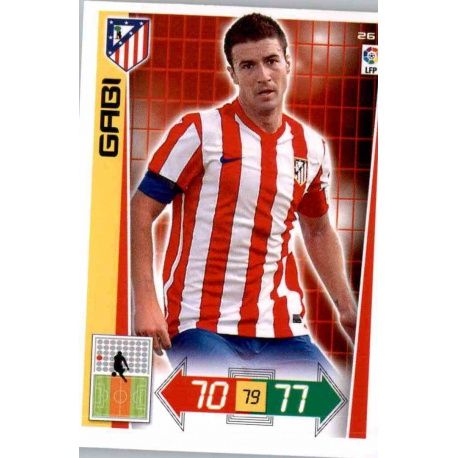 Gabi Atlético Madrid 26 Adrenalyn XL La Liga 2012-13