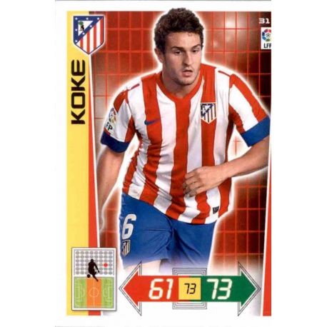 Koke Atlético Madrid 31 Adrenalyn XL La Liga 2012-13