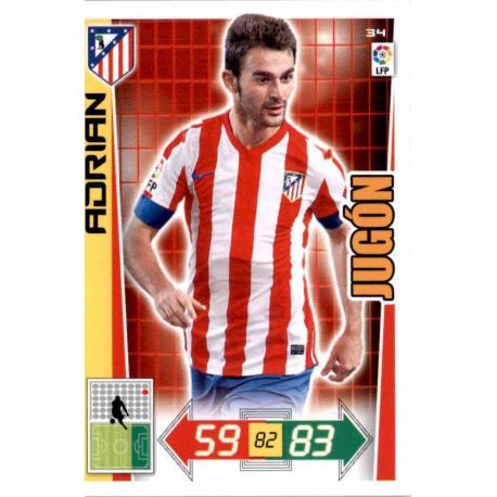 Adrián Atlético Madrid 34 Adrenalyn XL La Liga 2012-13