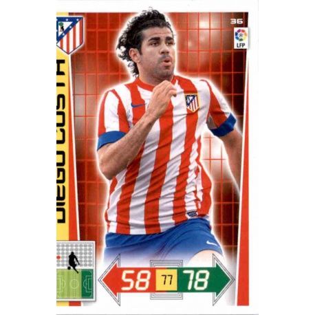 Diego Costa Atlético Madrid 36 Adrenalyn XL La Liga 2012-13