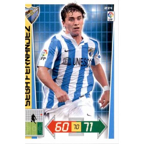 Seba Fernández Málaga 214 Adrenalyn XL La Liga 2012-13