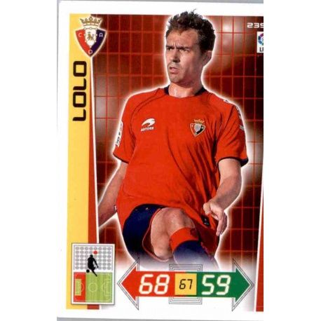 Lolo Osasuna 239 Adrenalyn XL La Liga 2012-13