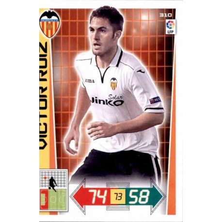 Víctor Ruíz Valencia 310 Adrenalyn XL La Liga 2012-13
