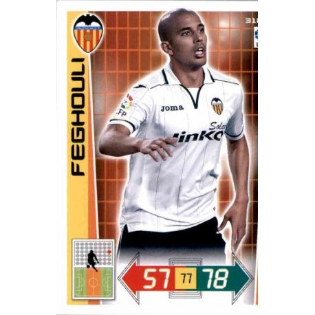 Feghouli Valencia 318 Adrenalyn XL La Liga 2012-13