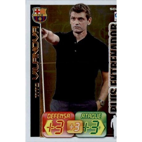 Tito Vilanova Plus Entrenador 502 Adrenalyn XL La Liga 2012-13