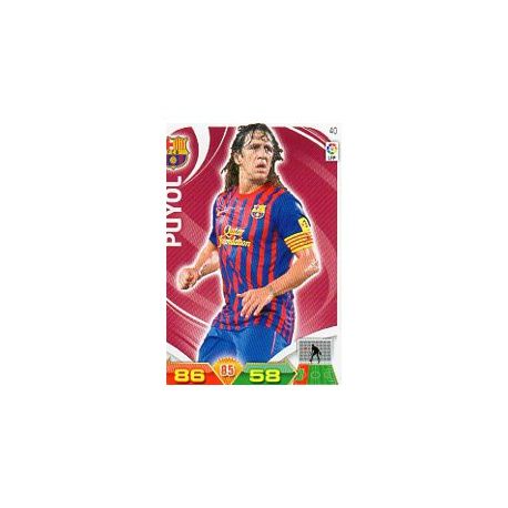 Puyol Barcelona 40 Adrenalyn XL La Liga 2011-12