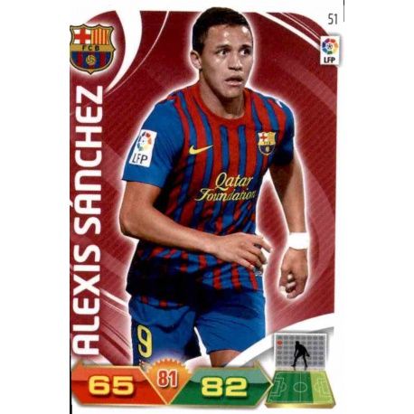 Alexis Sánchez Barcelona 51 Adrenalyn XL La Liga 2011-12