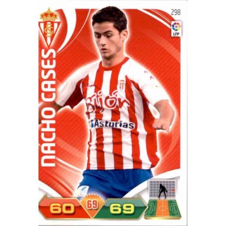 Nacho Cases Sporting 298 Adrenalyn XL La Liga 2011-12