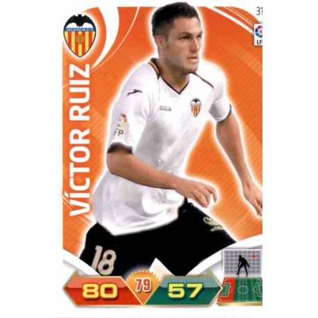 Víctor Ruíz Valencia 311 Adrenalyn XL La Liga 2011-12