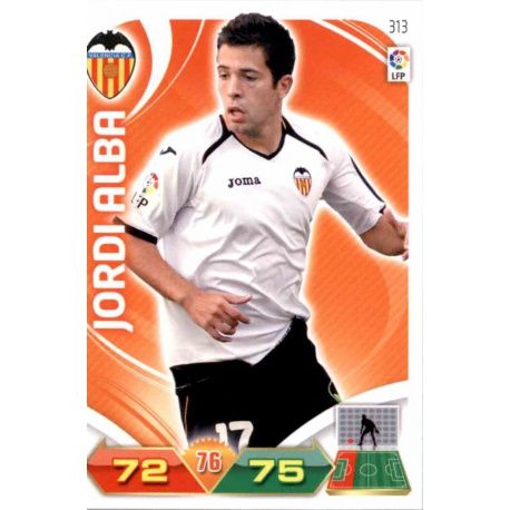 Jordi Alba Valencia 313 Adrenalyn XL La Liga 2011-12