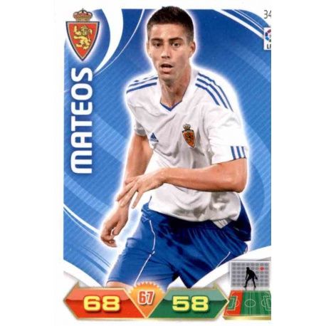Mateos Zaragoza 345 Adrenalyn XL La Liga 2011-12