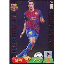 Sergio Busquets Súper Cracks 432 Adrenalyn XL La Liga 2011-12