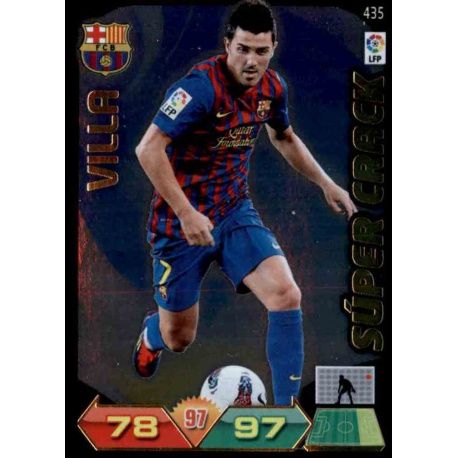 David Villa Súper Cracks 435 Adrenalyn XL La Liga 2011-12