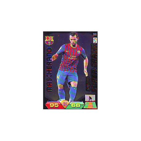 Mascherano Nuevo Súper Cracks 505 Adrenalyn XL La Liga 2011-12