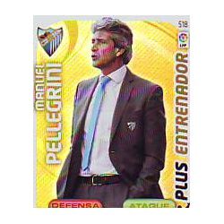 Manuel Pellegrini Plus Entrenador 518 Adrenalyn XL La Liga 2011-12
