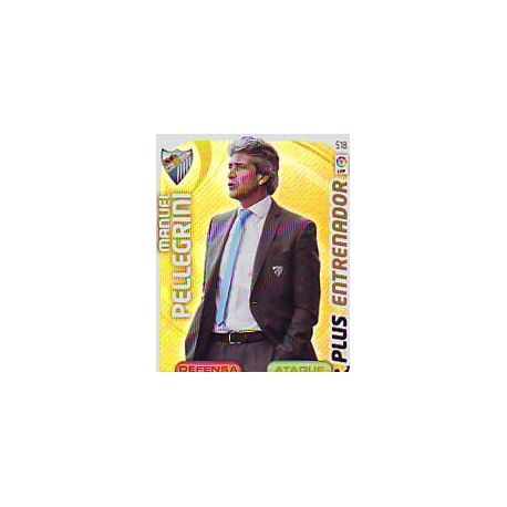 Manuel Pellegrini Plus Entrenador 518 Adrenalyn XL La Liga 2011-12