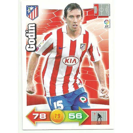 Godín Atlético Madrid 40 Adrenalyn XL La Liga 2010-11