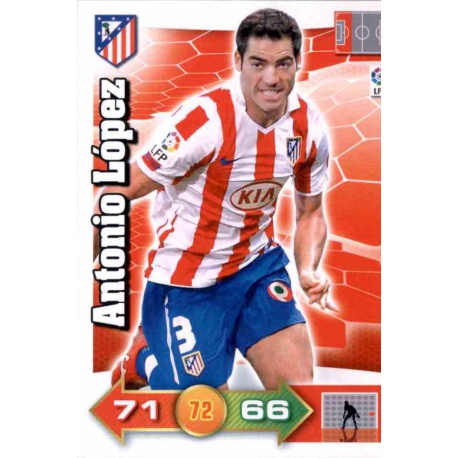 Antonio López Atlético Madrid 44 Adrenalyn XL La Liga 2010-11
