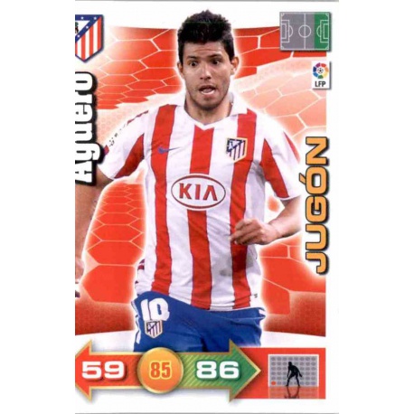 Agüero Atlético Madrid 52 Adrenalyn XL La Liga 2010-11