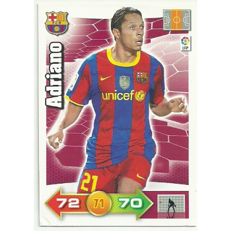 Adriano Barcelona 65 Adrenalyn XL La Liga 2010-11