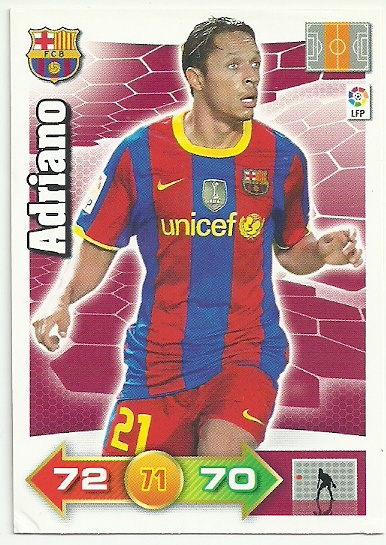 Adrenalyn XL Champions League 10/11 Adriano Star Player 