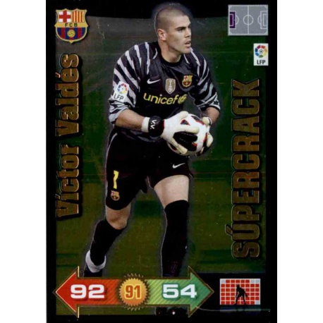 Victor Valdés Súper Cracks 412 Adrenalyn XL La Liga 2010-11