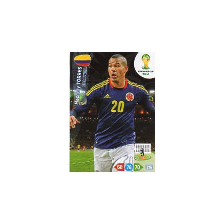 Macnelly Torres Colombia u24 Adrenalyn XL Brasil 2014 Update Edition