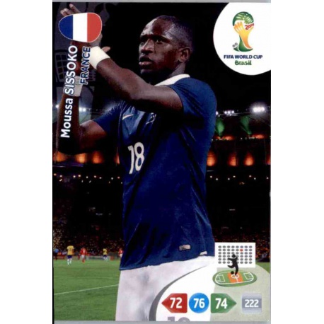 Moussa Sissoko France u45 Adrenalyn XL Brasil 2014 Update Edition