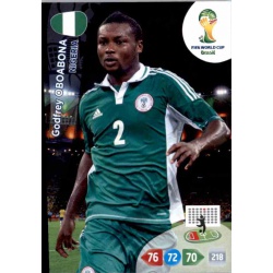 Godfrey Oboabona Nigeria u64 Adrenalyn XL Brasil 2014 Update Edition