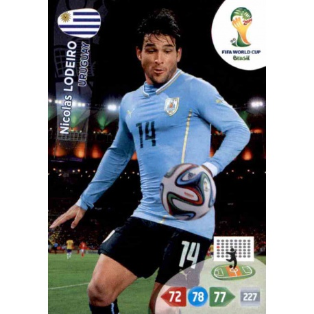 Nicolas Lodeiro Uruguay u72 Adrenalyn XL Brasil 2014 Update Edition