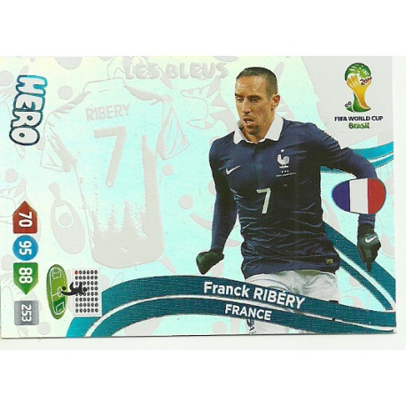 Franck Ribéry Hero France u77 Adrenalyn XL Brasil 2014 Update Edition