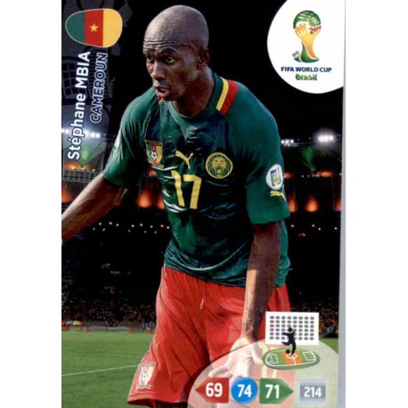 Stéphane Mbia Cameroun u90 Adrenalyn XL Brasil 2014 Update Edition