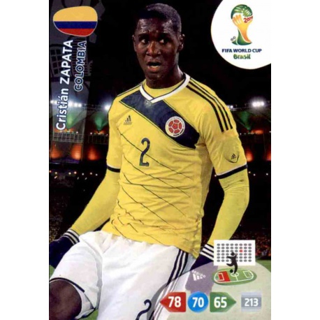 Cristián Zapata Colombia u95 Adrenalyn XL Brasil 2014 Update Edition