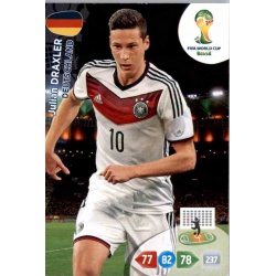 Julian Draxler Deutschland u101 Adrenalyn XL Brasil 2014 Update Edition