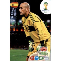 Pepe Reina España u109 Adrenalyn XL Brasil 2014 Update Edition