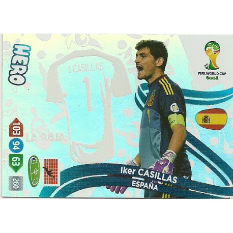 Iker Casillas Hero España u130 Adrenalyn XL Brasil 2014 Update Edition
