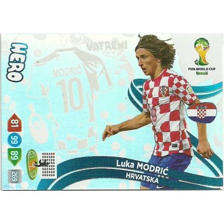 Luka Modric Hero Hrvatska u131 Adrenalyn XL Brasil 2014 Update Edition